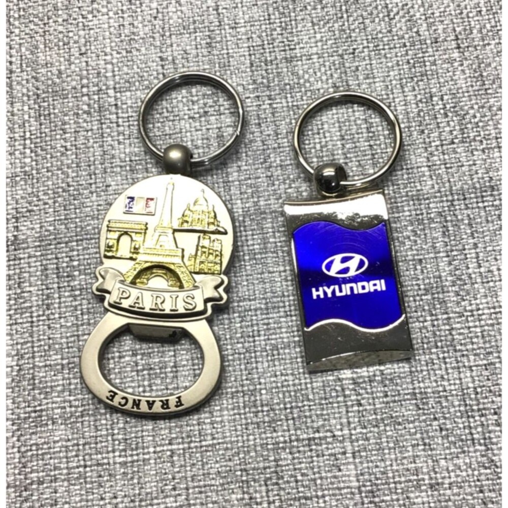 Bundle Paris Eiffel Tower Keychain‎ Arc de Triomphe France Hyundai Keychain